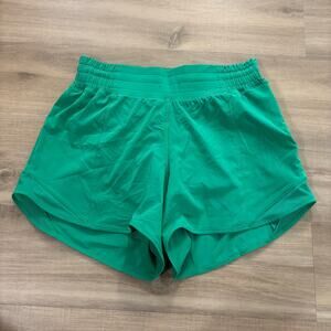 Lululemon Hotty Hot High-Rise Lined Short 4" Kelly Green Women Size 4